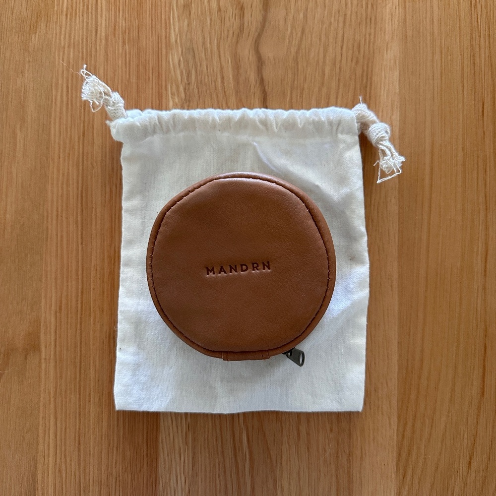 Mandrn Rover Leather Pouch Tan - Picture 3 of 5